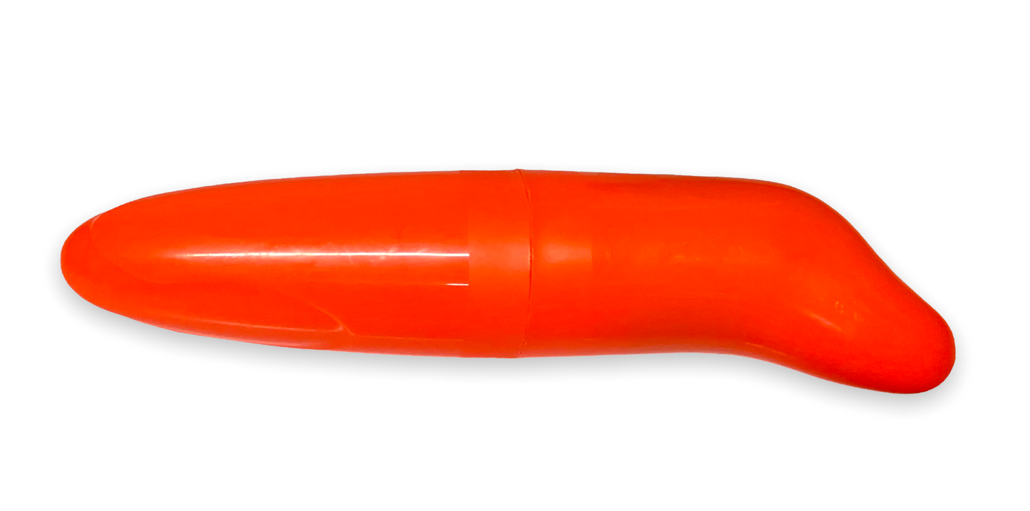 Finger Shaped Vibrator - Orange 12cm