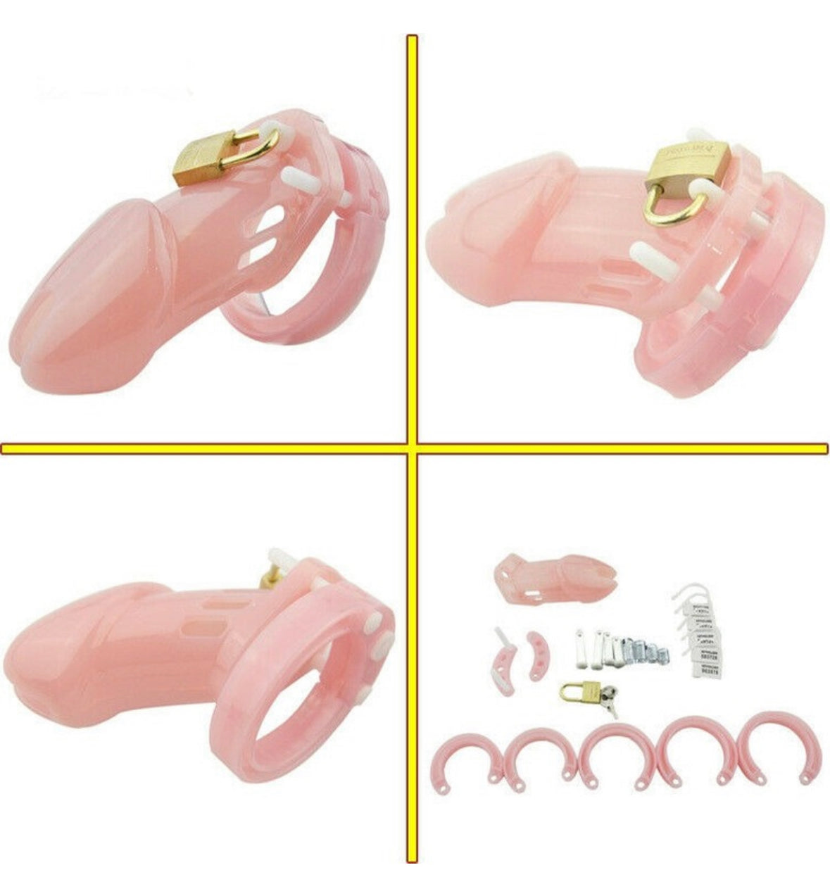 Pink Cock / Penis Chastity Ring