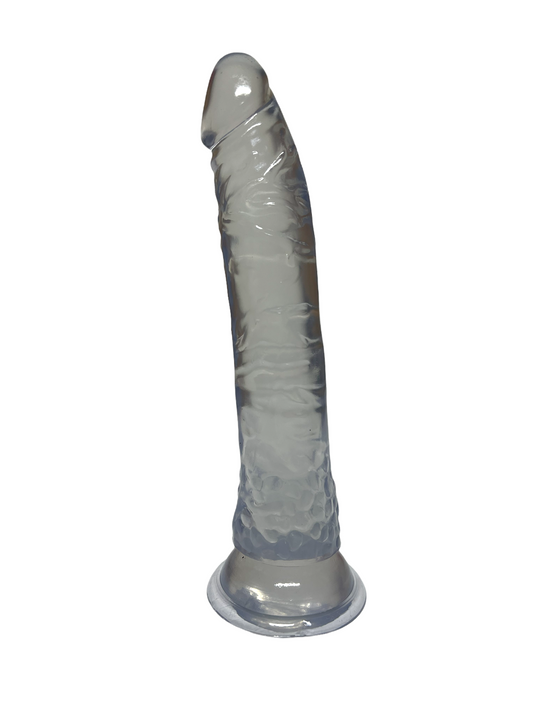 Clear Suction Dildo (Large)